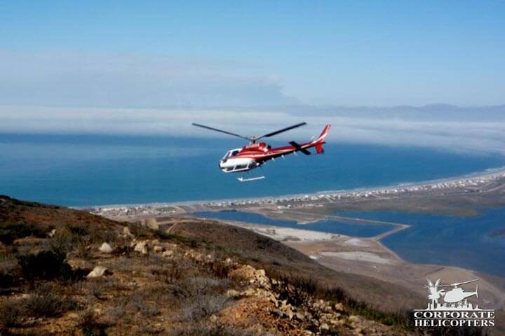 Aerial survey by helicopter