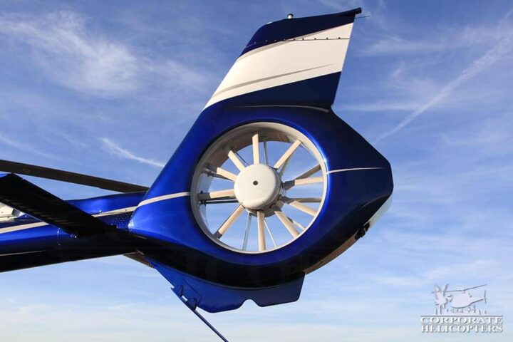 EC130 T2 helicopter Fenestron tail