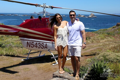 Corporate Helicopters in Ensenada for Marriage Proposal