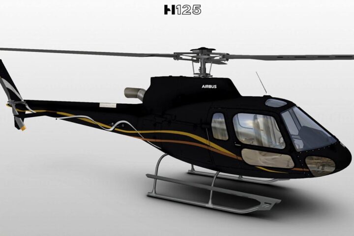 Computer rendering of Airbus H125 helicopter