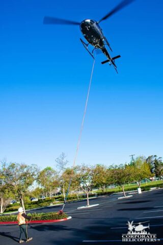 Helicopter Lift with a Long Line attached
